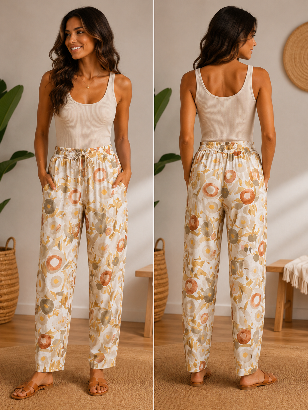 Pantalón Seda Fría Estrecho