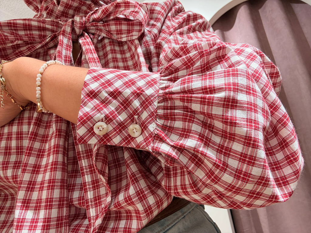 Camisa cuadros rojo