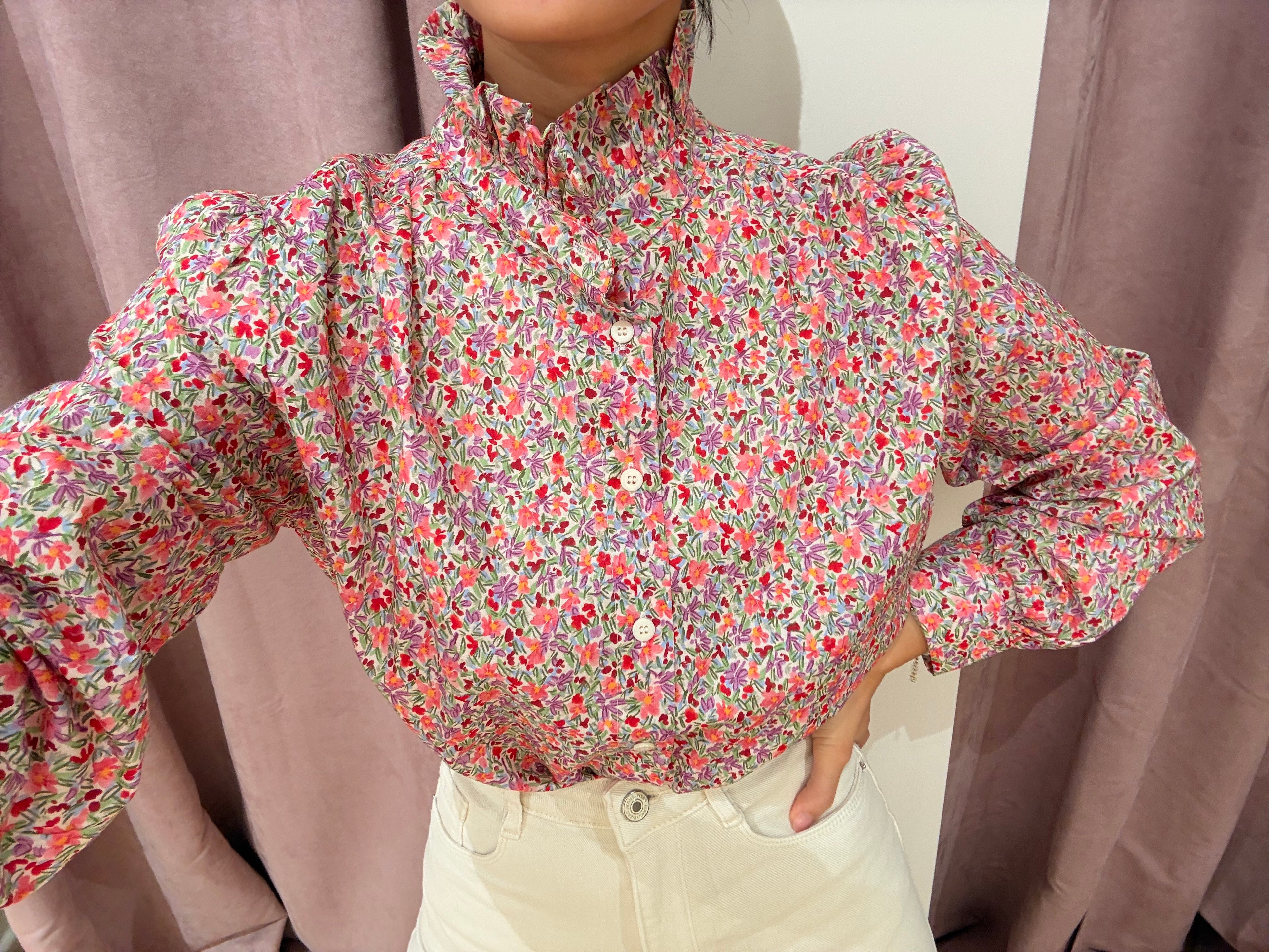 Camisa liberty Rosa Lila