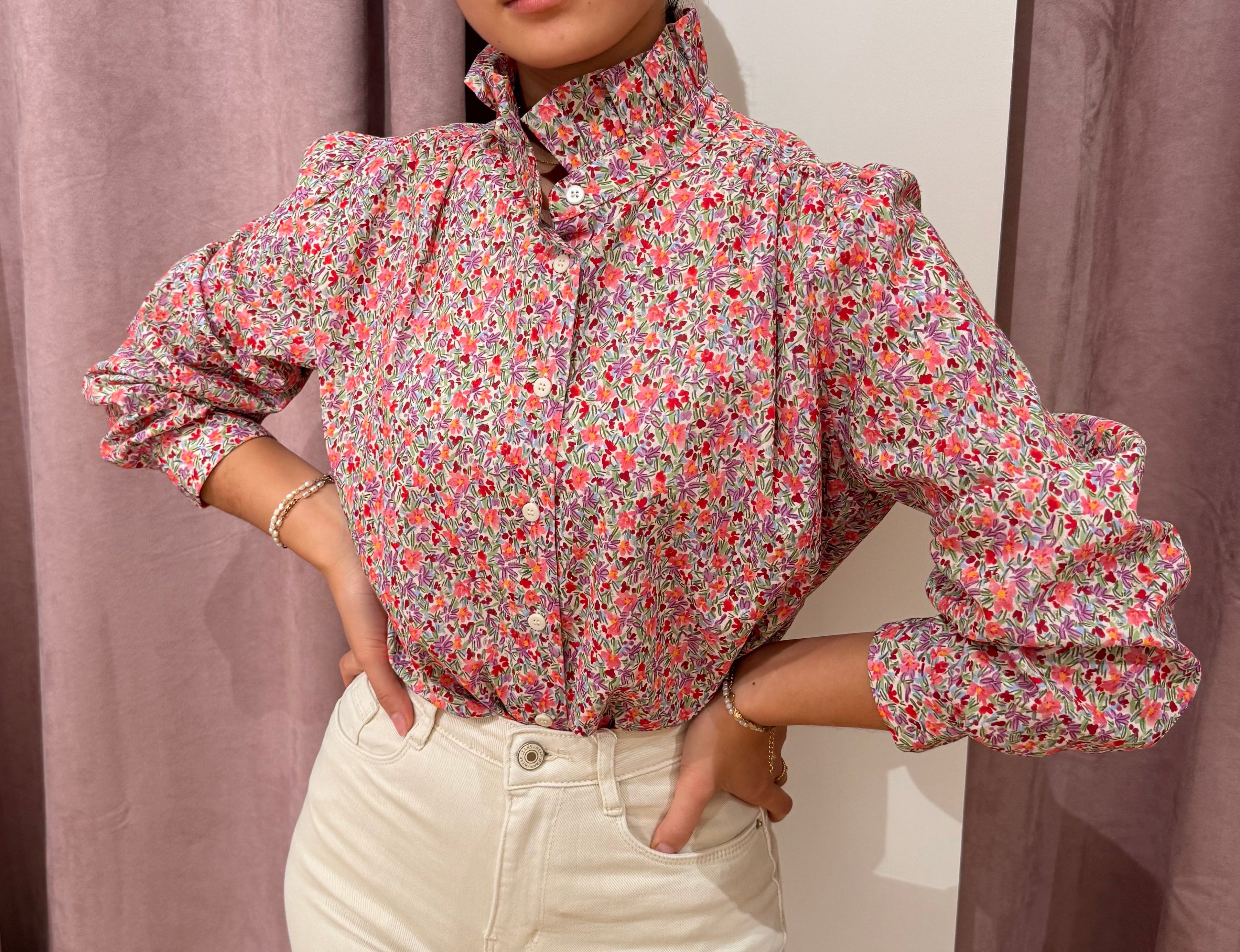 Camisa liberty Rosa Lila