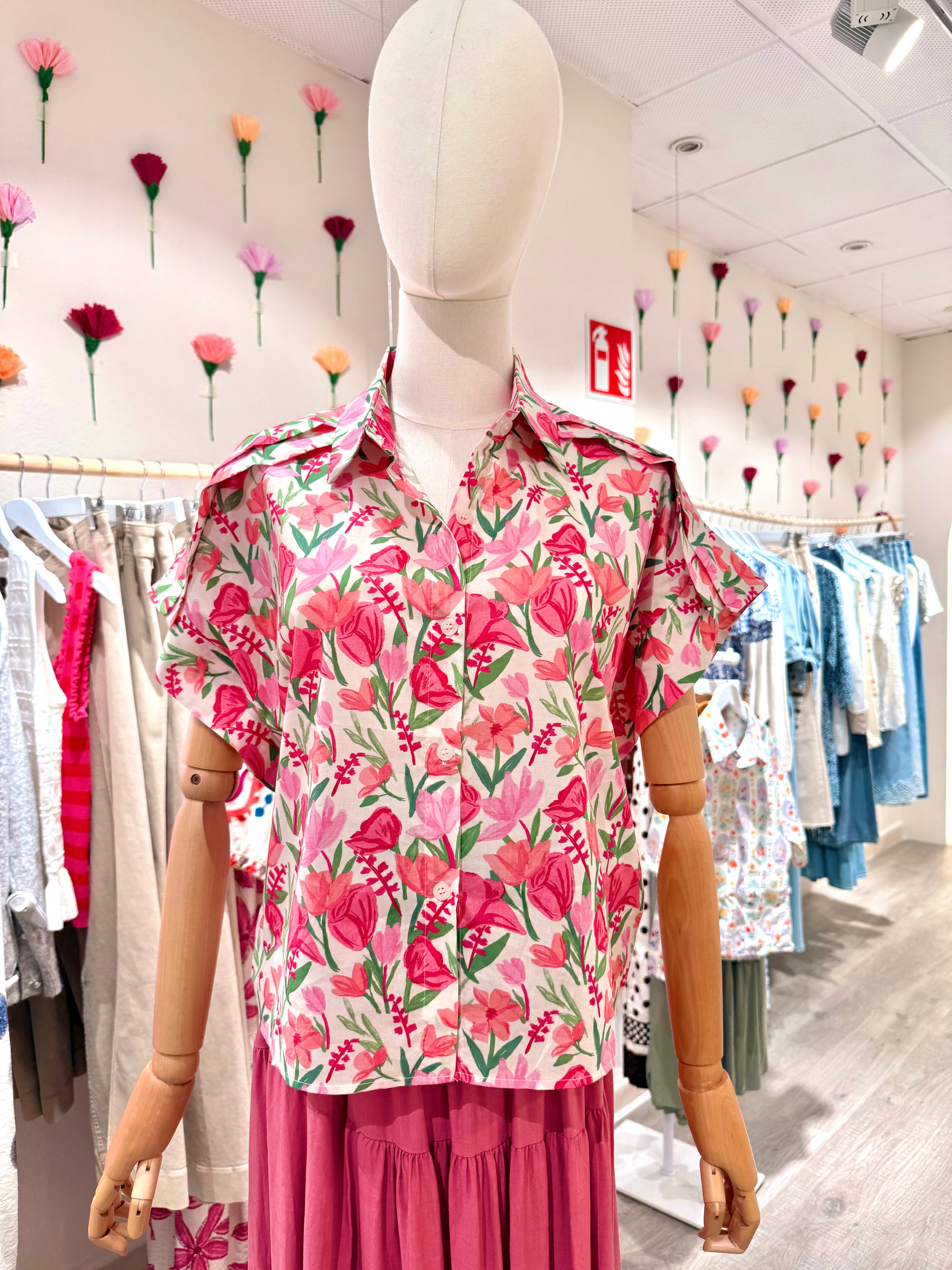 Camisa Acuarela Rosa