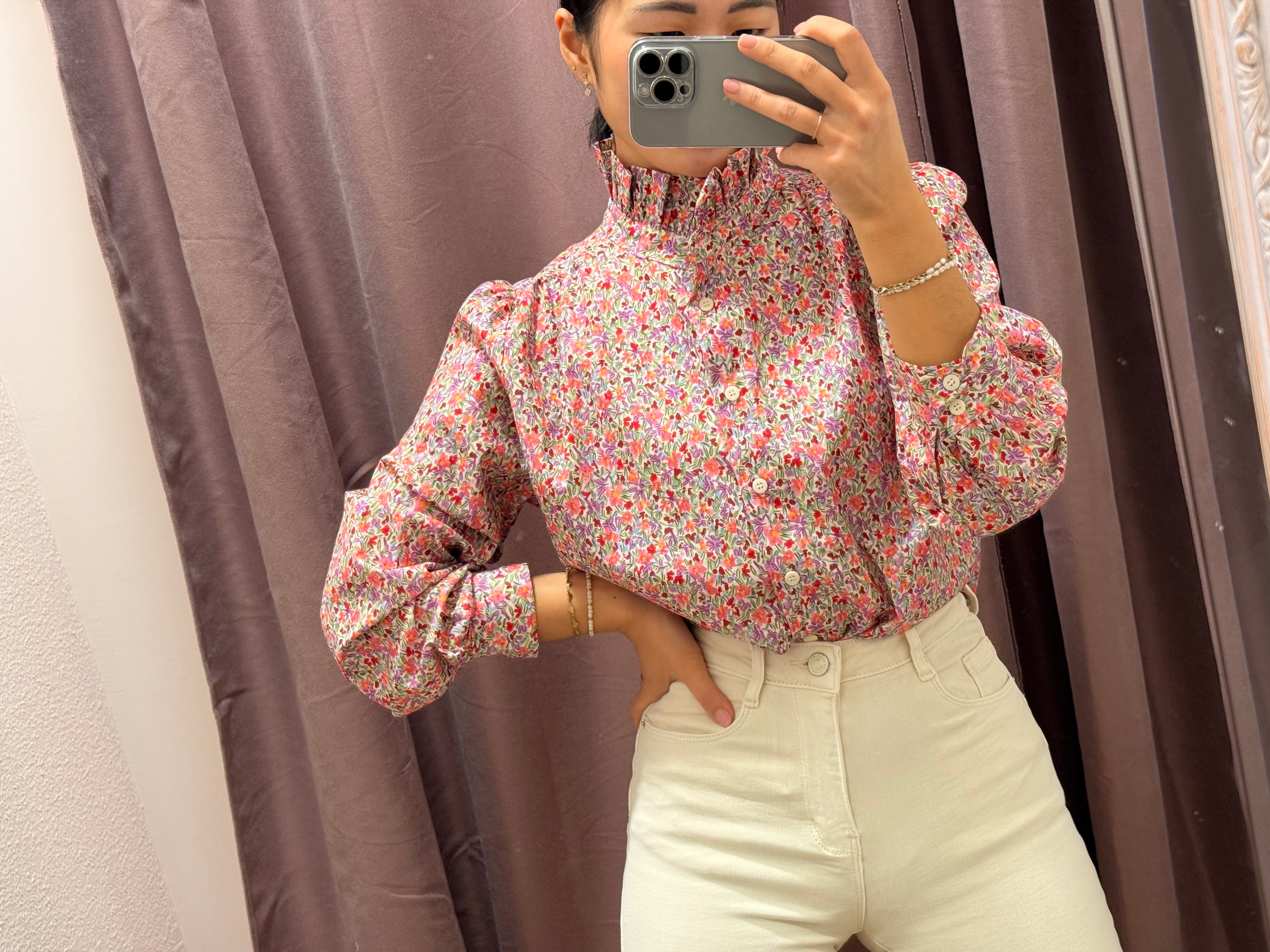 Camisa liberty Rosa Lila