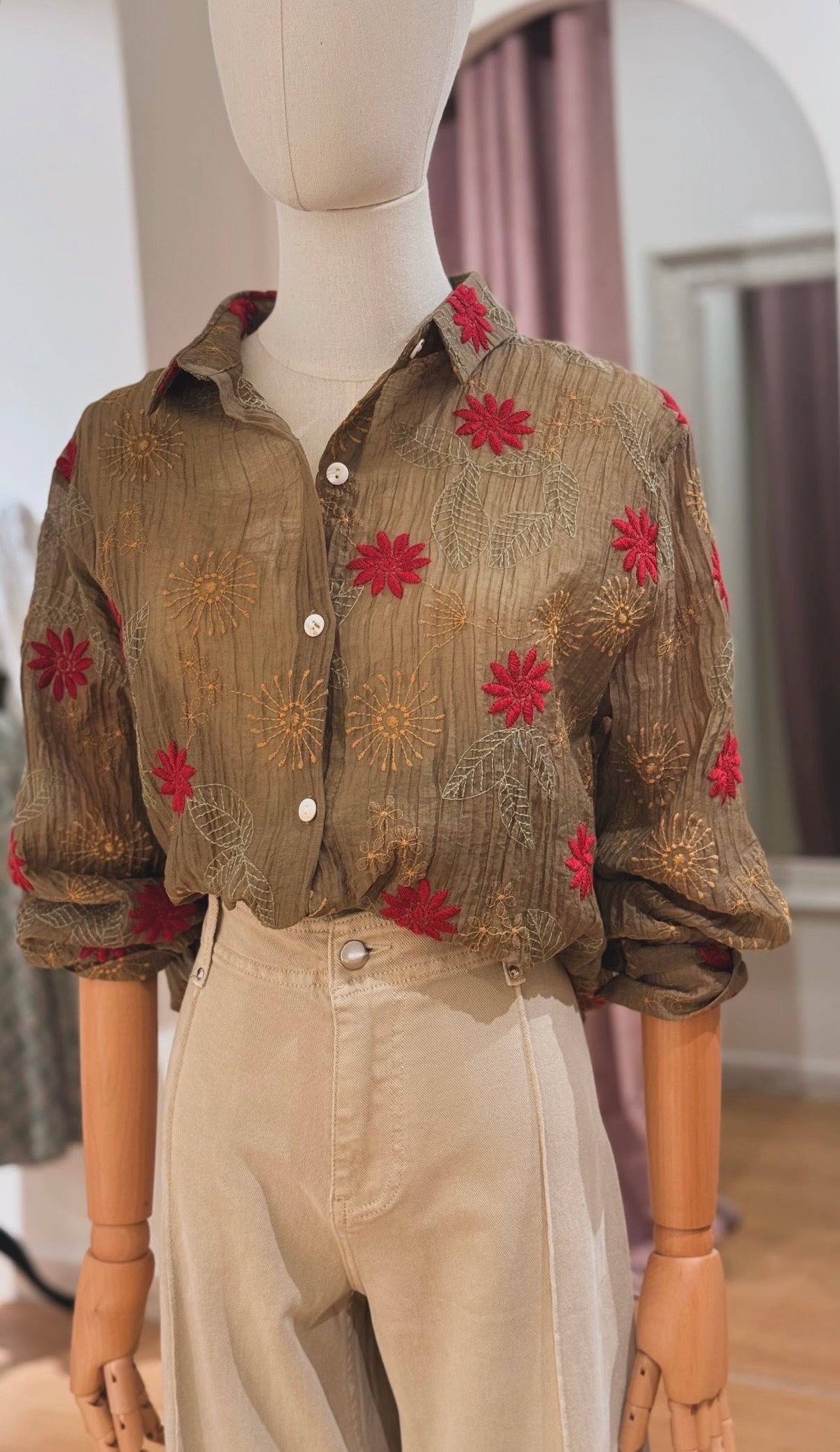 Camisa flores