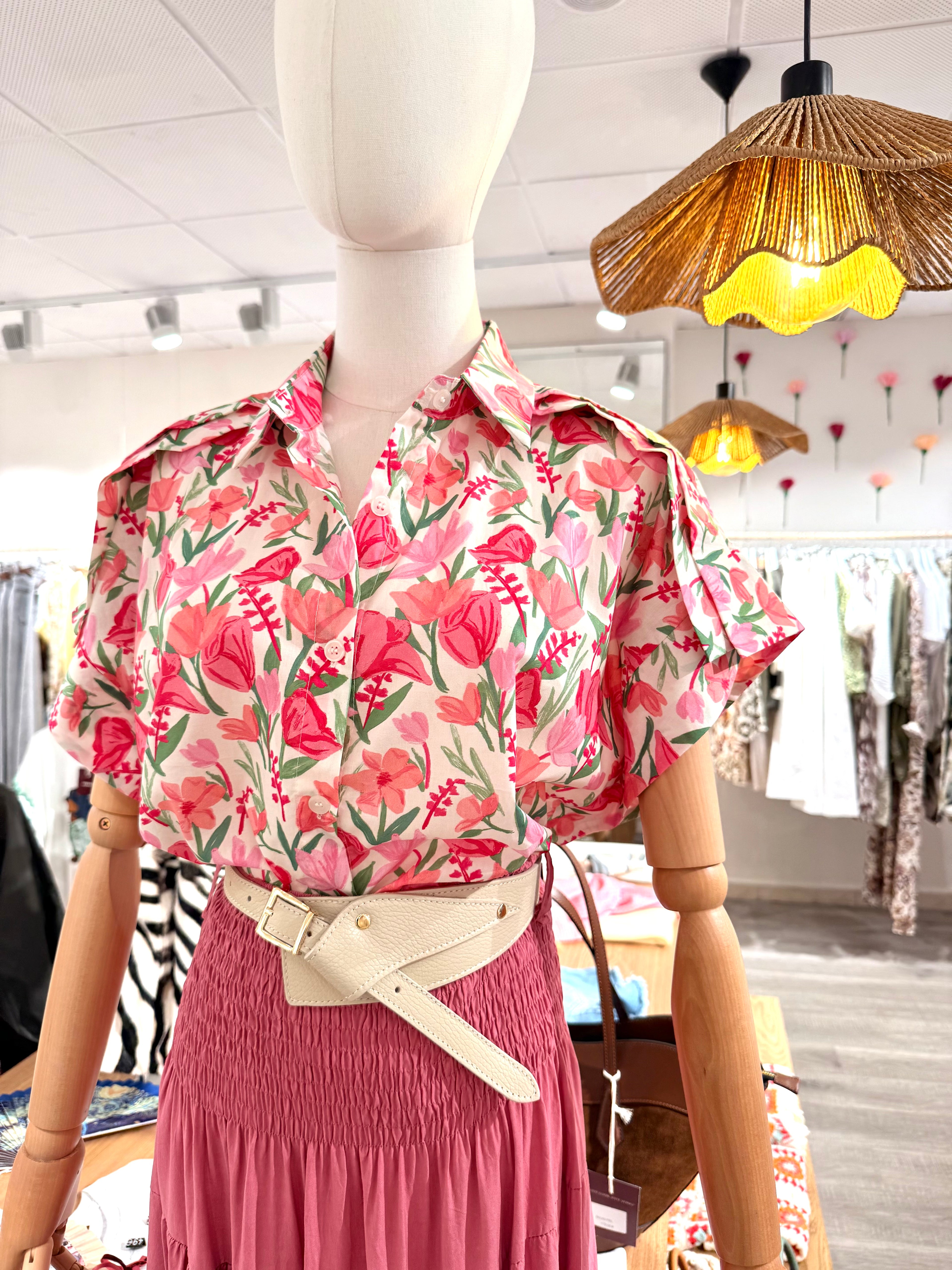 Camisa Acuarela Rosa