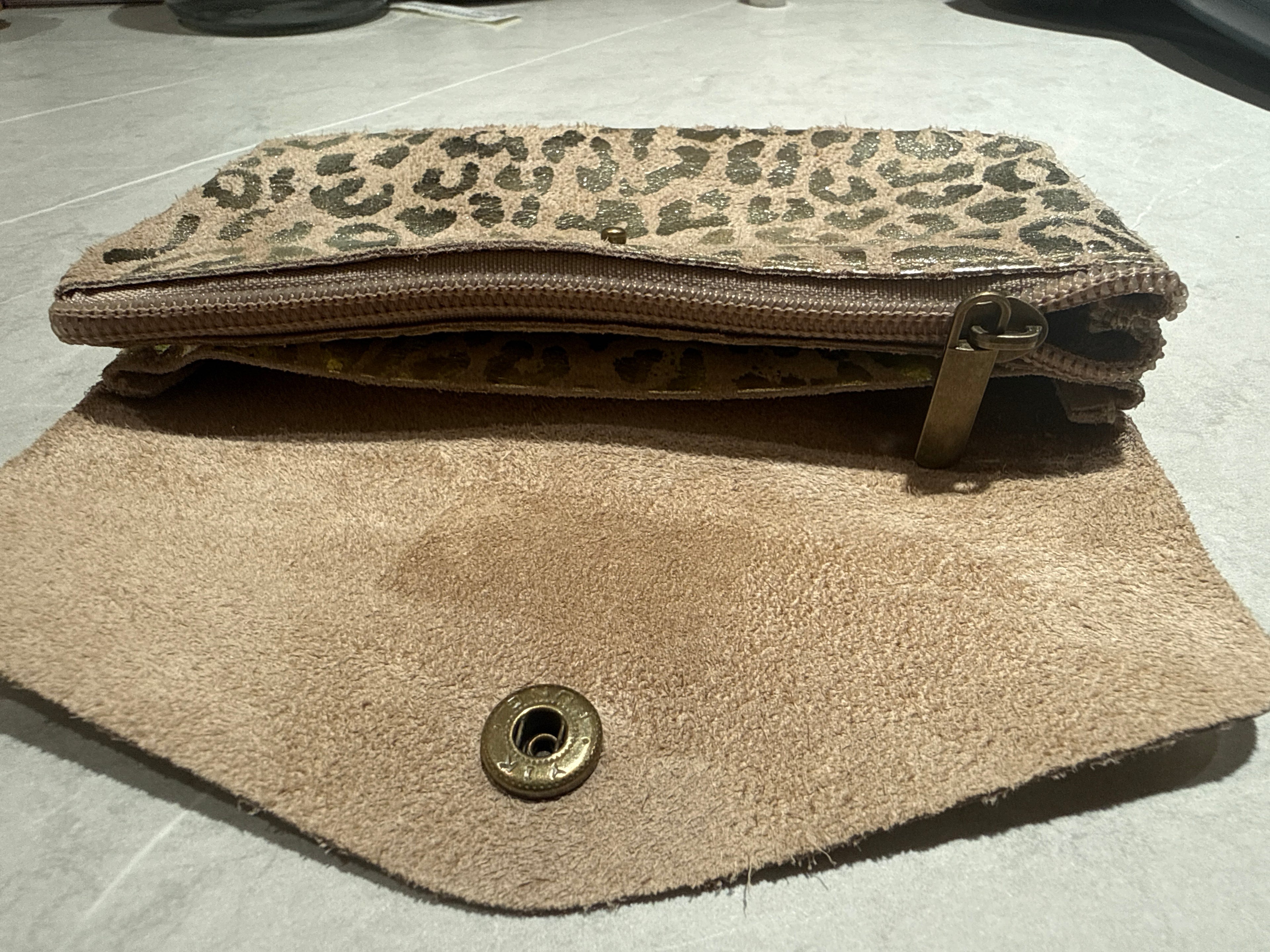 Cartera Boston piel (grande)