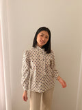 Camisa flores liberty azul