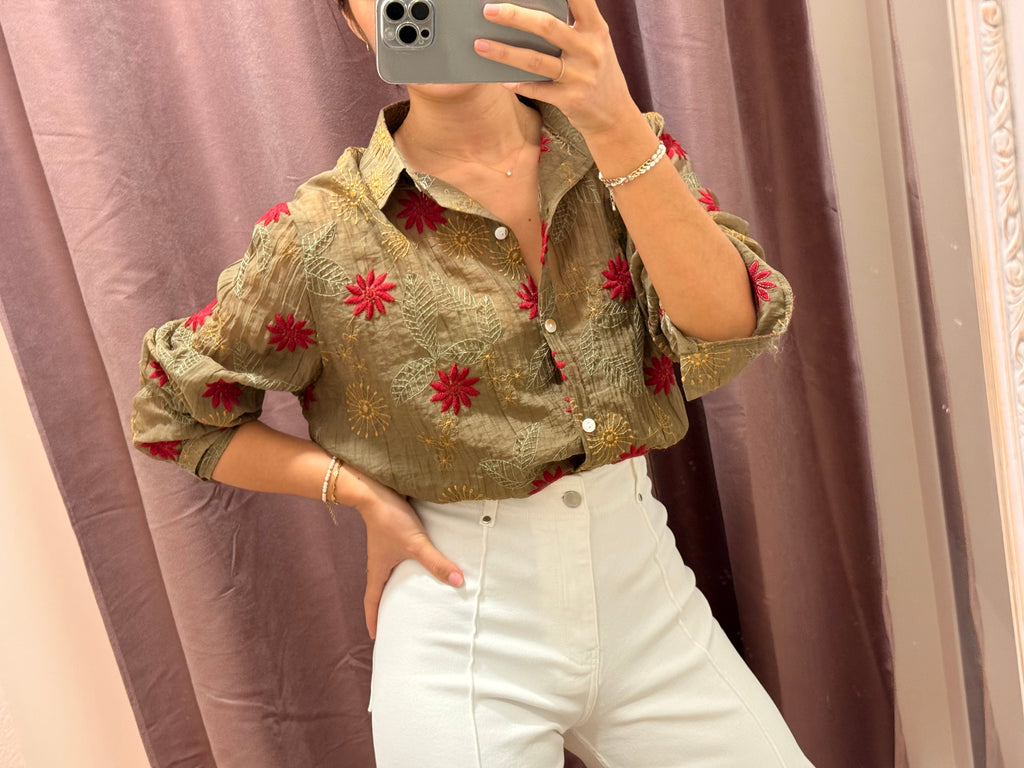 Camisa flores