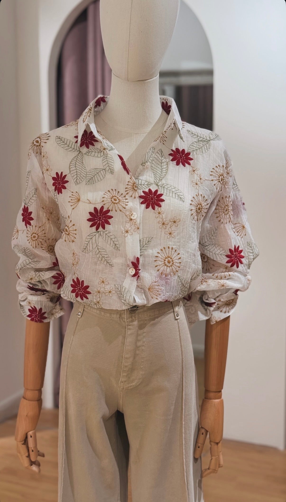 Camisa flores