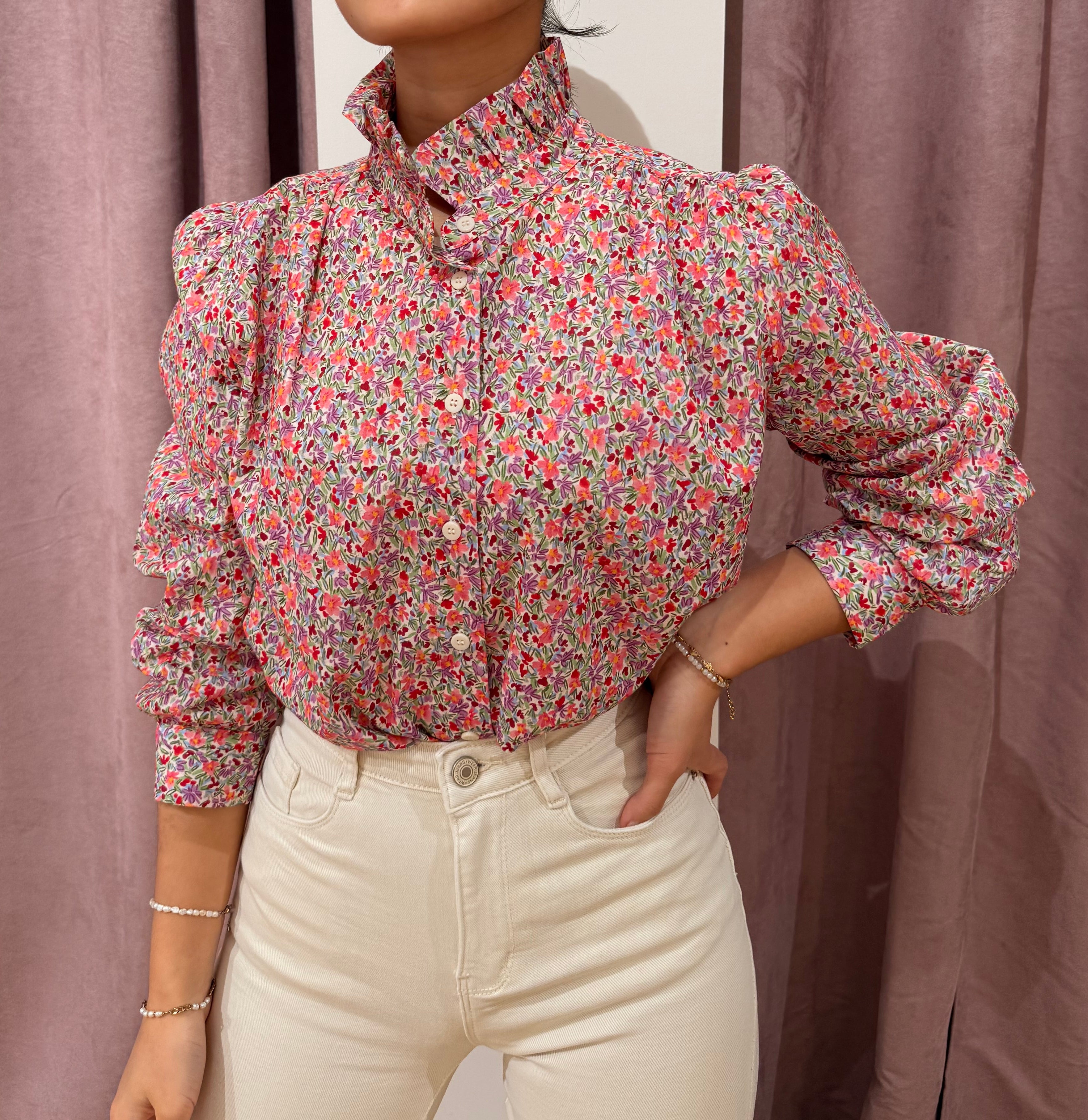 Camisa liberty Rosa Lila