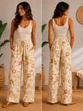 Pantalón seda fría ancho